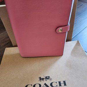 Coach Notebook Leatherbound Pink